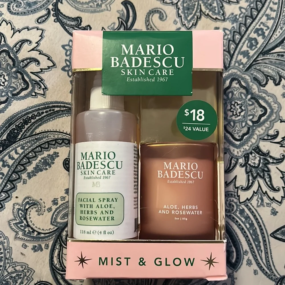 New, Mario Badescu Mist & Glow duo